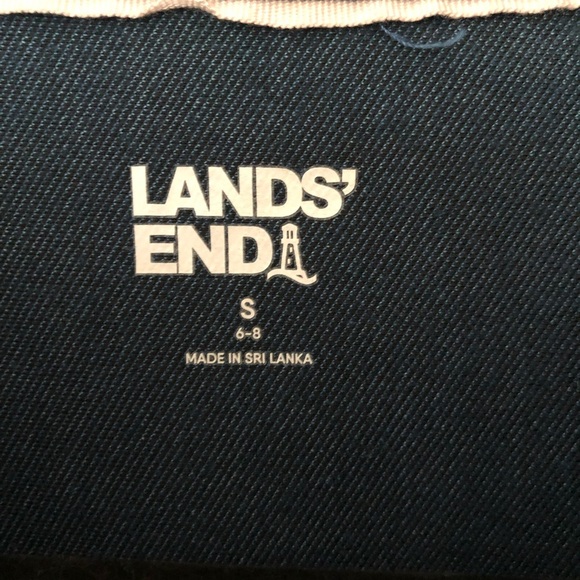 NWT LANDS’ END Sport Knit Soft Cotton Denim Blue Popover Tunic Size Small - Picture 5 of 6